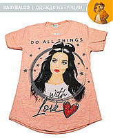 Красива туніка для дівчинки "LOVE" (від 5 до 8 років)