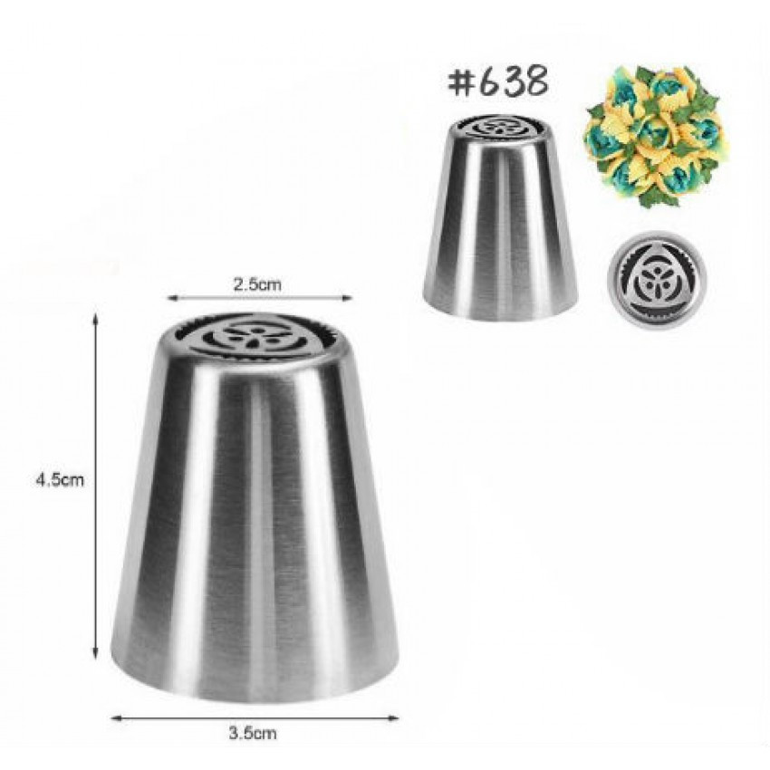 Насадка кондитерська 638 d — 2,5 х 3,5 см h-4,5 см Empire