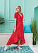Жіноче літнє плаття Горох червоне, фото 2