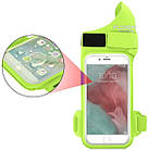 Спортивний чохол на зап'ясті для смартфона Floveme салатовий, фото 6