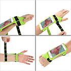 Спортивний чохол на зап'ясті для смартфона Floveme салатовий, фото 8