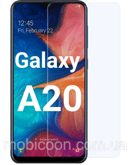Захисне скло для Samsung Galaxy A20 A205 прозоре (самсунг а20)