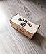 Шкатулка дерев’яна, конверт для грошей з дерева Jack Daniels (з пляшкою 50мл), фото 8