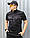 Убакс  бойова сорочка короткий рукав чорна з термотканини CoolPass antistatic, фото 2