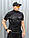 Убакс бойова сорочка короткий рукав чорна з термотканини CoolPass antistatic, фото 3