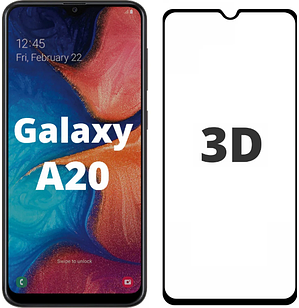 Захисне скло 3D для Samsung Galaxy A20 A205 (самсунг а20)