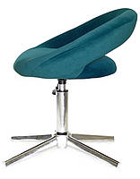 Стілець Holy (Холі) велюр зелений B-1003 Modern Base на хромованій базі на стопах, фото 4