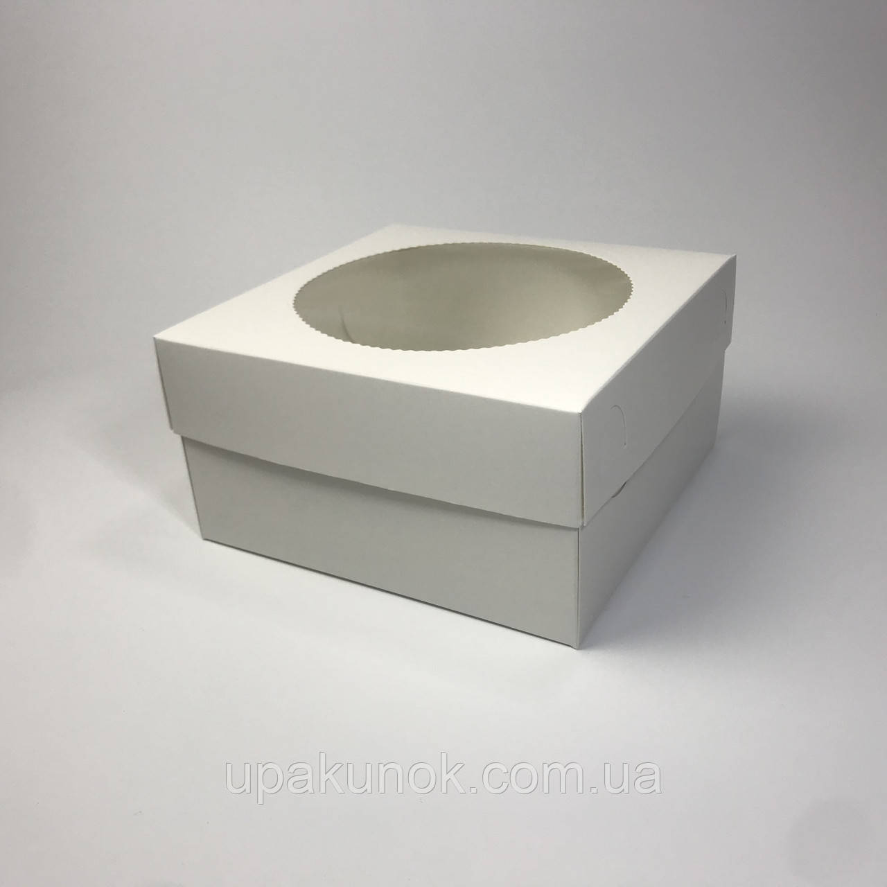 Коробка для капкейков (4 шт), 200*200*105 мм, с окном, белая - фото 6 - id-p1196730034