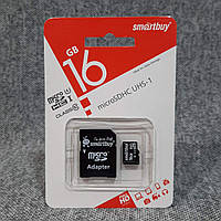 Карта пам'яті Smartbuy MicroSD 16GB class 10