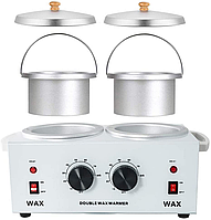 Баночный воскоплав двойной Double Wax Warmer, для разогрева воска,депиляции AN