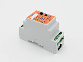 Адаптер на DIN рейку Eutonomy для модуля FIBARO Relay Switch 2,5 kW — euFIX S212 DIN (з кнопкою)