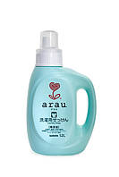 Гипоаллергенная жидкость для стирки одежды с ароматом герани Arau 1,2 л, Япония