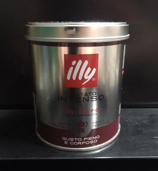 Уцінка!! Кава мелена illy Intenso 125 р. ж/б Італія (Іллі темного обсмаження)