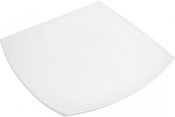 Тарілка обідня скло "Luminarc.Quadrato White" квадрат. 26см №J0592/165962/076514(6)(24)