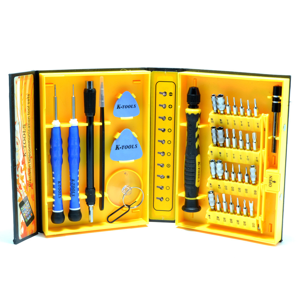 Набор отверток K-Tools 1252 (38 предметов для ремонта телефонов планшетов  компьютеров) (ID#544293878), цена: 400 ?, купить на Prom.ua