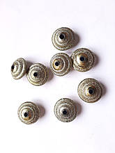 Бусини пластик "Юла" з покриттям фольга 25 мм 500 грамів