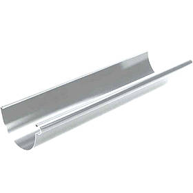 Ринва металева d 150, довжина 4 м, Galeco Stal Сріблястий RAL9006