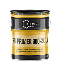 Двокомпонентна вологостійка поліуретанова ґрунтовка Clever PU Primer 300-2K 4 кг