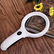Лампа Вуда портативна з LED-підсвіткою, 2.5X збільшення, діаметр 90 мм для дослідження захворювань шкіри
