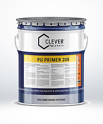 Однокомпонентна поліуретанова прозора ґрунтовка Clever PU Primer 200 4 кг