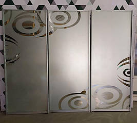 Фасади (двері) купа — розсувні системи художнє матування (піскоструми)