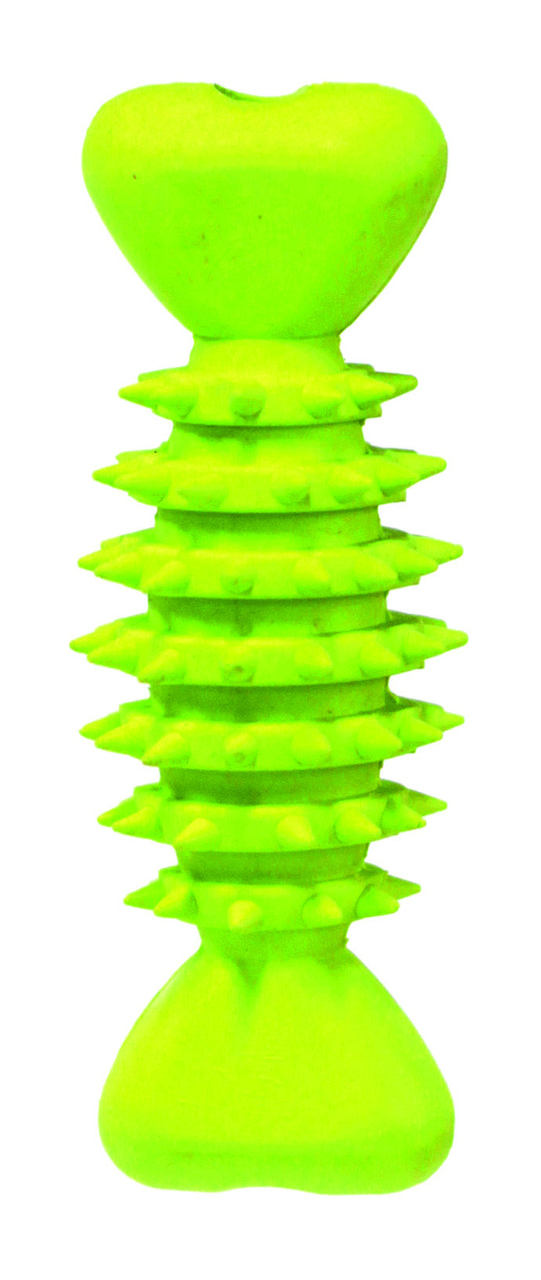 Іграшка для собак гумова кістка з шипами 12 см Croci, фото 1