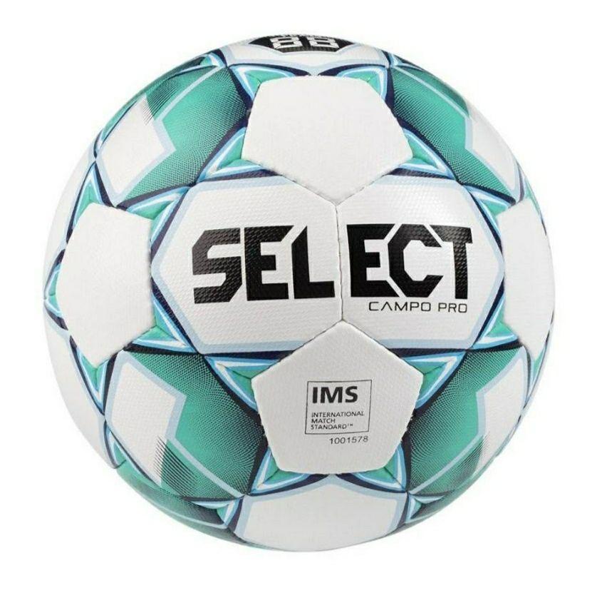 М'яч футбольний Select Campo Pro р. 4 (386000-015) White/Green, фото 1