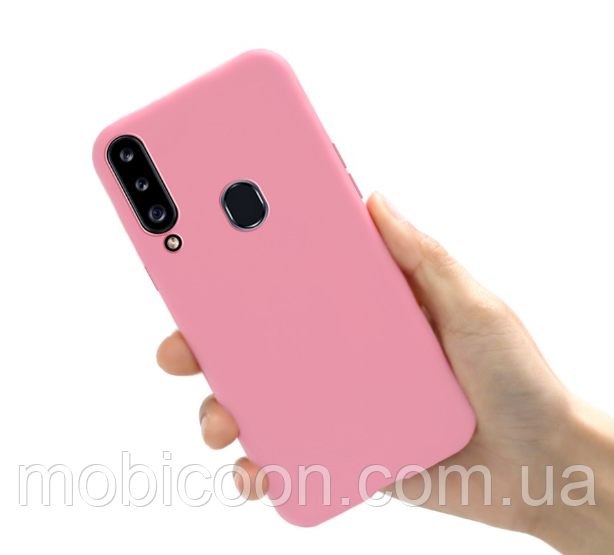 Чохол для Samsung Galaxy А20S А207 силіконовий рожевий (Самсунг А20S)