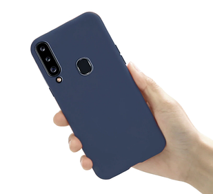 Чохол для Samsung Galaxy А20S А207 силіконовий синій (Самсунг А20S)