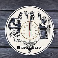Часы настенные «Bon Jovi», натуральное дерево