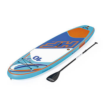 Дошка для САП серфінгу BESTWAY SUP-БОРД 65330 Блакитний (305-84-15 см) | Надувна дошка Hydro-Force HuaKa'i