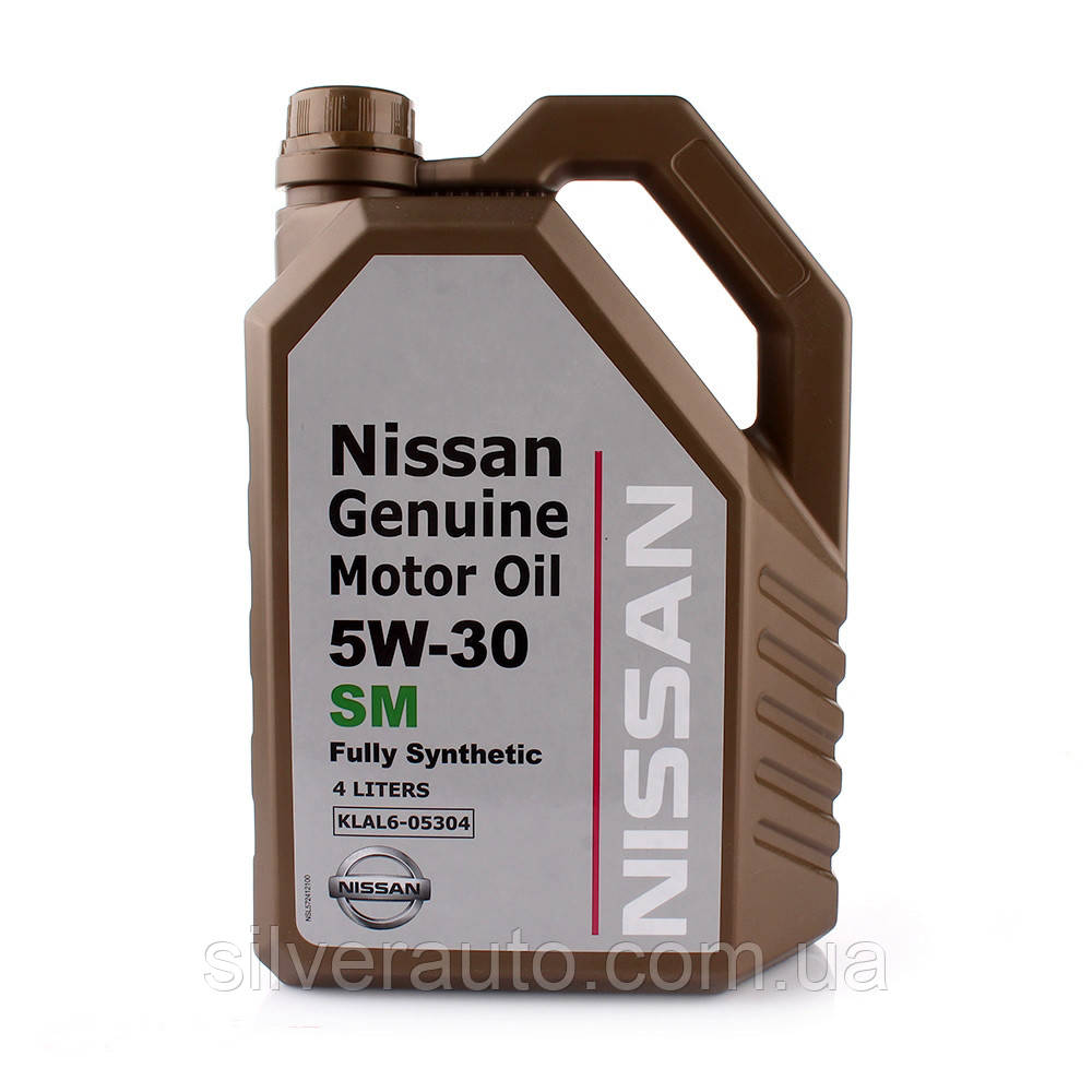 Купить Моторное масло Nissan Genuine Motor Oil SM 5W-30 4л, цена 1174 ...