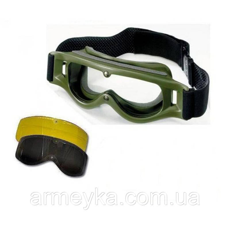 Маска, тактична Bolle Defender (3 лінзи), комбінований, полікарбонат, оригінал Франція