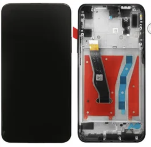 Дисплей (екран) для Huawei P Smart Z/Y9 Prime 2019 + тачскрін, чорний, з передньою панеллю, оригінал