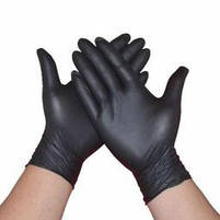 Рукавички Mercator Medical Nitrylex Black нітрилові нестерильні неприпудрені S 100 шт Чорні. 17204200, фото 4