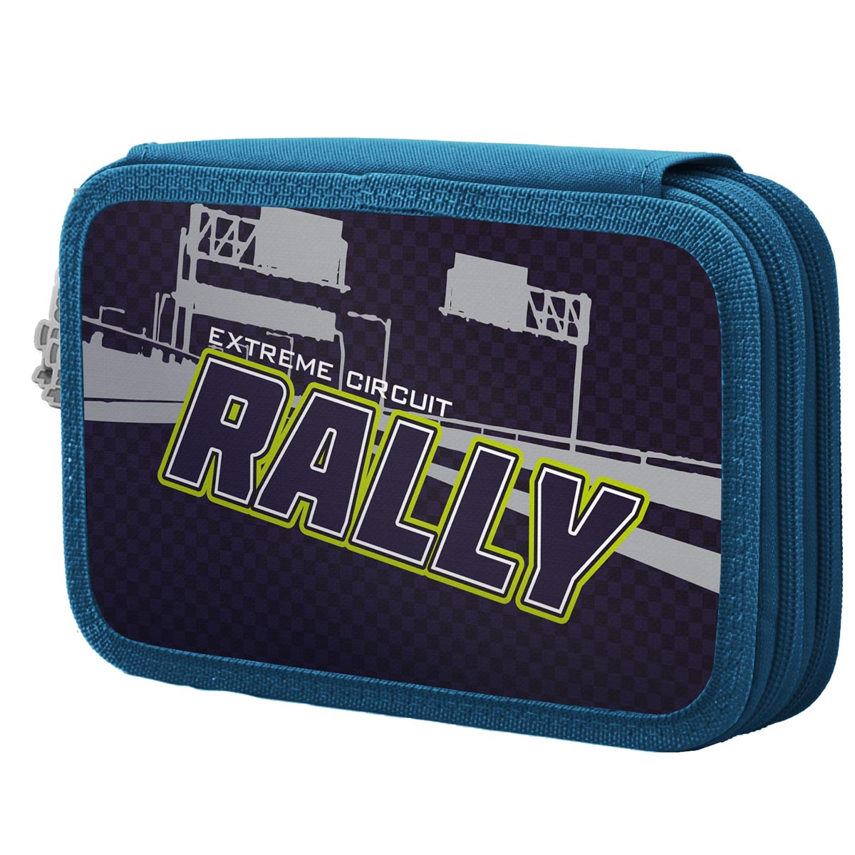 Пенал твердий подвійний 1Вересня НР-01 "Rally"