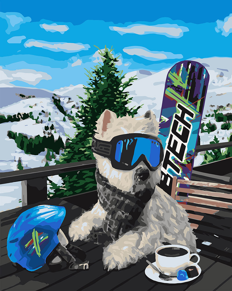 Картина за номерами Ідейка Тер'єр на курорті (KH4171) 40 х 50 см, фото 1