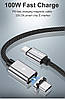 Кабель магнітний USB type C - USB type C PD 100W QC4.0 USLION, фото 2