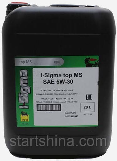 Синтетична моторна олива ENI i-Sigma TOP 5W-30 (20 л)