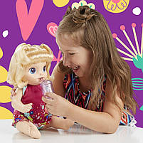 Інтерактивна лялька Пупс Танцююча малятко Блондинка BABY ALIVE Робить ПІ-ПІ говорить за російською E0609, фото 6