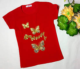 Футболка бавовняна на дівчинку