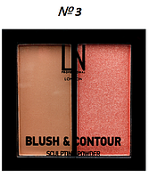 Контуринг Blush & Contour Sculpting Powder LN Professional №3