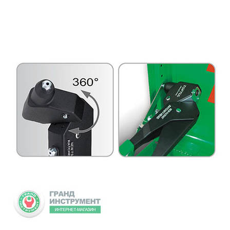 Заклепочник з поворотною головкою Pro-Series 2,4(3/32"), 3,2(1/8"), 4,0(5/32"), 4,8(3/16") TOPTUL JBAG2450, фото 2