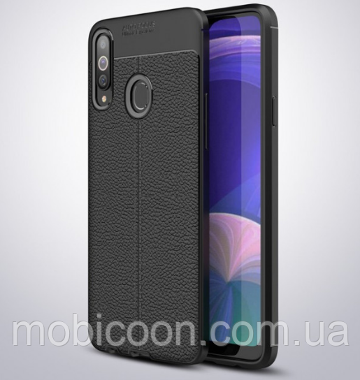 Чохол для Samsung Galaxy А20S А207 Auto Focus силікон чорний (Самсунг А20S)