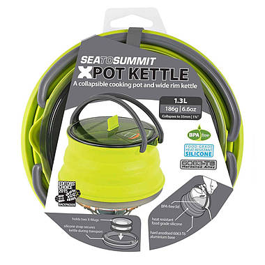Чайник складаний Sea To Summit X-Pot Kettle 1,3 Green, фото 6
