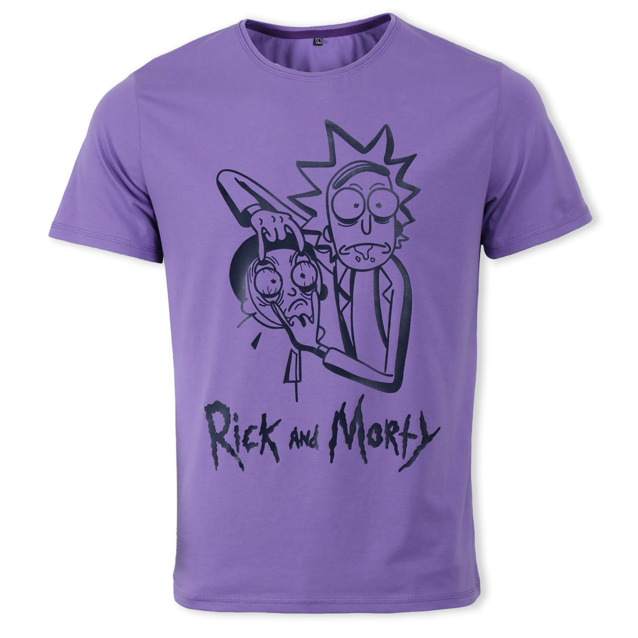 Футболка чоловіча бузкова HOPE з принтом RICK&MORTY Ф-10 SRN XL (Р) 20-803-020, фото 1