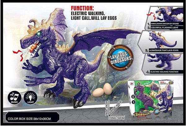 Музична тварина Дракон 866A на батарейках, фото 1