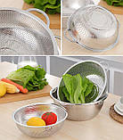 Друшляк Dynasty BaoPing Ø19см greenpharm сталевий з плоским дном, фото 5