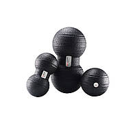 Набор массажных мячиков PowerPlay 4007 Черные (3 шт)