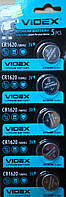 Батарейка литиевая Videx CR1620 5pcs BLISTER CARD